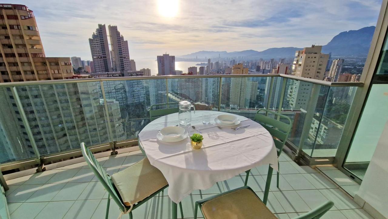 Appartamento Terraza privada con vistas panorámicas Benidorm Esterno foto